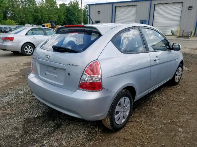 KMHCM3AC9AU181326 - 2010 HYUNDAI ACCENT BLU SILVER photo 4