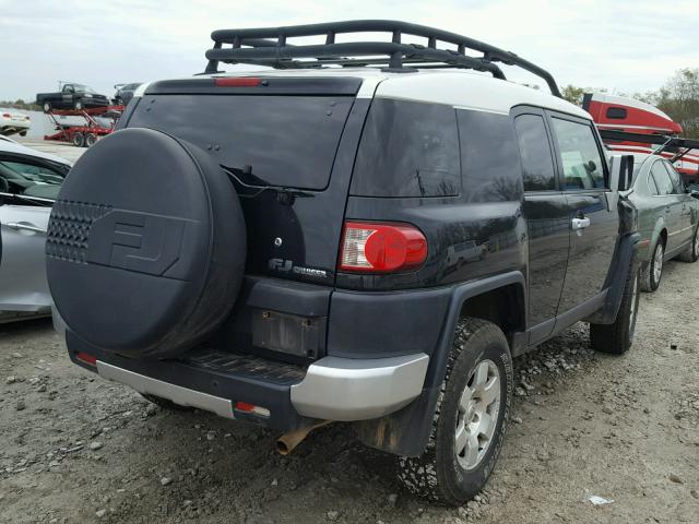 JTEBU11F370042075 - 2007 TOYOTA FJ CRUISER BLACK photo 4