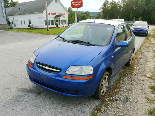 KL1TD56626B546796 - 2006 CHEVROLET AVEO BASE Mavi foto 2