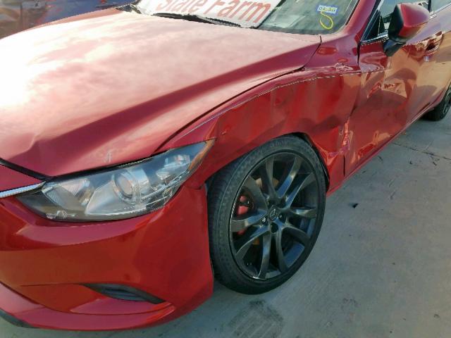 JM1GJ1U62F1174171 - 2015 MAZDA 6 SPORT RED photo 9