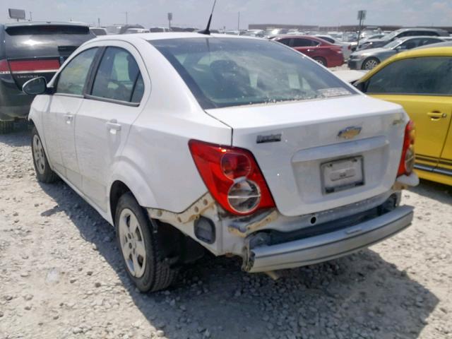 1G1JB5SH8D4217642 - 2013 CHEVROLET SONIC LS 白色 照片 3