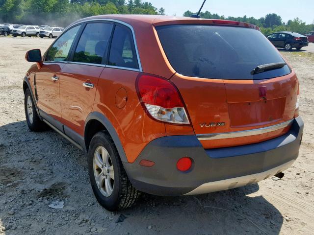 3GSCL33P48S618719 - 2008 SATURN VUE XE ORANGE photo 3