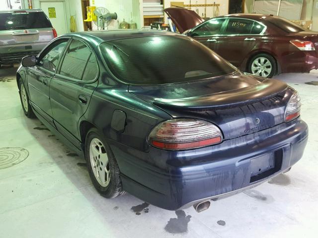 1G2WP52K61F153681 - 2001 PONTIAC GRAND PRIX BLUE photo 3