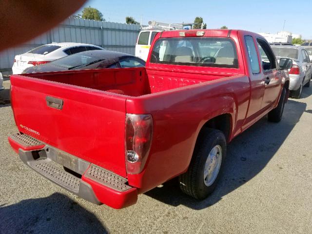 1GCCS198468239342 - 2006 CHEVROLET COLORADO RED photo 4