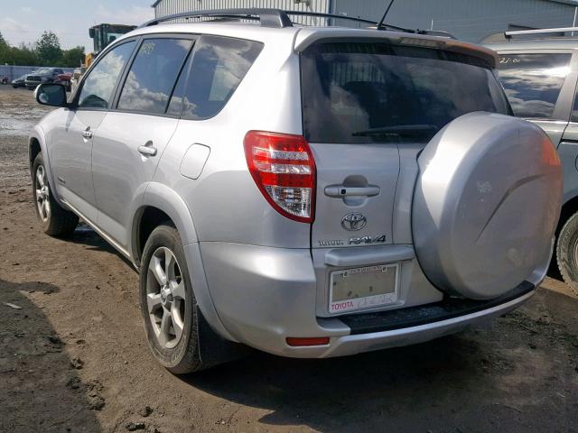 2T3BK31V79W004716 - 2009 TOYOTA RAV4 LIMIT SILVER photo 3