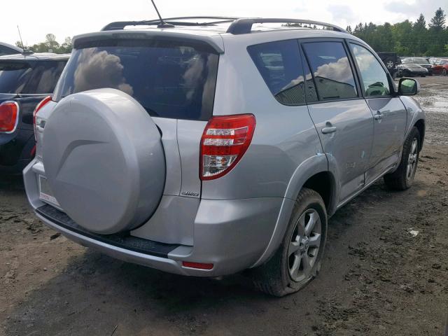 2T3BK31V79W004716 - 2009 TOYOTA RAV4 LIMIT SILVER photo 4