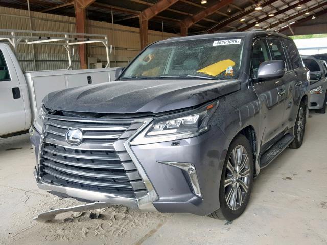 JTJHY7AXXH4225799 - 2017 LEXUS LX 570 GRAY photo 2