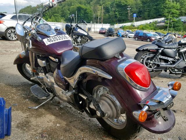 JS1VS55A092104451 - 2009 SUZUKI VL800 BURGUNDY photo 3