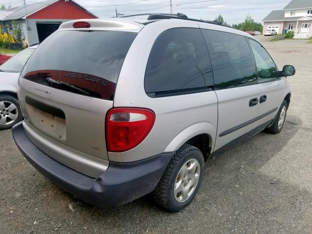 1D4GP25R53B218573 - 2003 DODGE CARAVAN SE SILVER photo 4