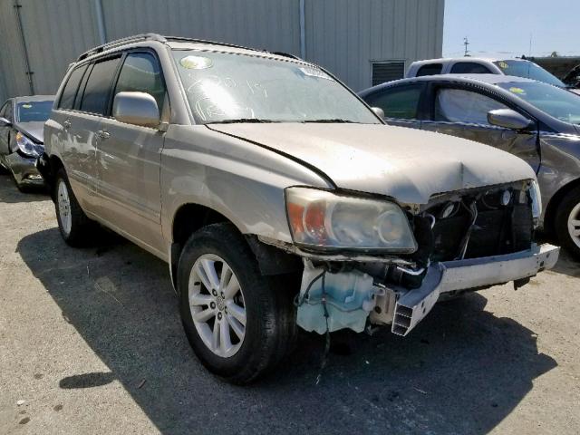 JTEEW21A560017985 - 2006 TOYOTA HIGHLANDER GOLD photo 1