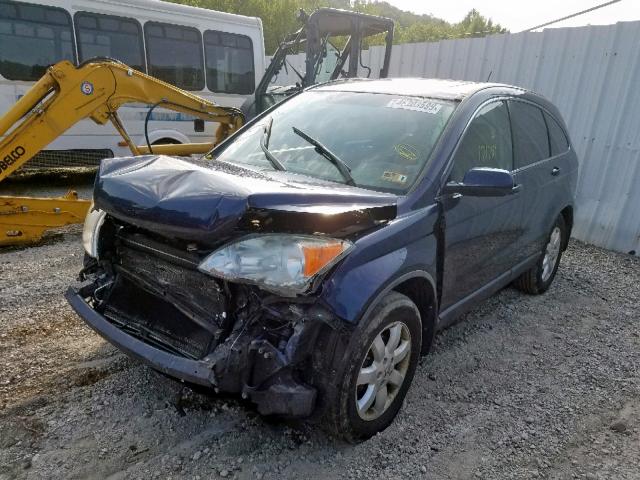 JHLRE48717C100055 - 2007 HONDA CR-V EXL BLUE photo 2