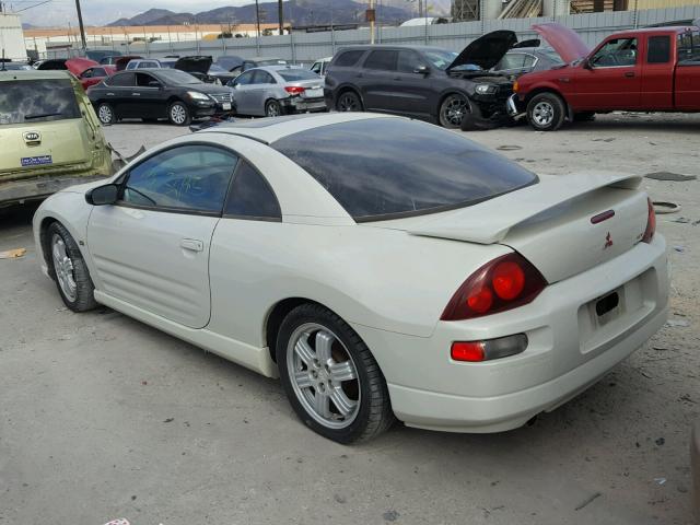 4A3AC84H61E067410 - 2001 MITSUBISHI ECLIPSE GT WHITE photo 3