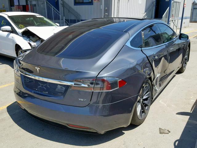 5YJSA1E27JF260629 - 2018 TESLA MODEL S GRAY photo 4