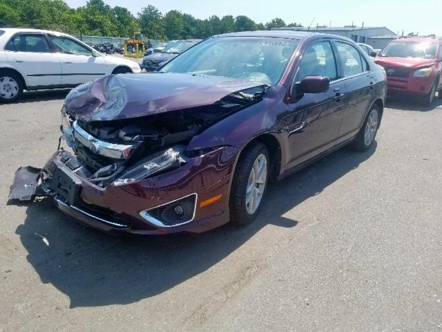 3FAHP0JG8BR228976 - 2011 FORD FUSION SEL PURPLE photo 2