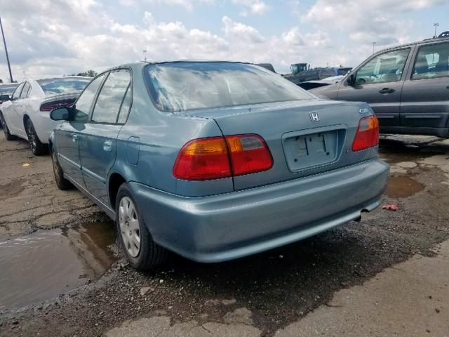 2HGEJ661XYH583983 - 2000 HONDA CIVIC BASE 蓝色 照片 3