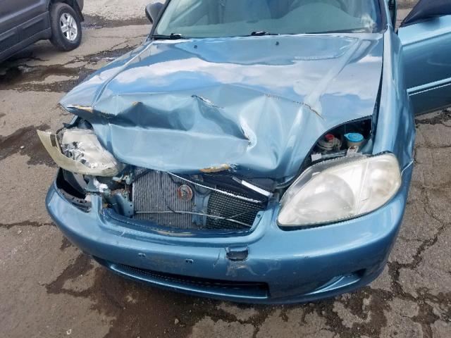 2HGEJ661XYH583983 - 2000 HONDA CIVIC BASE 蓝色 照片 7