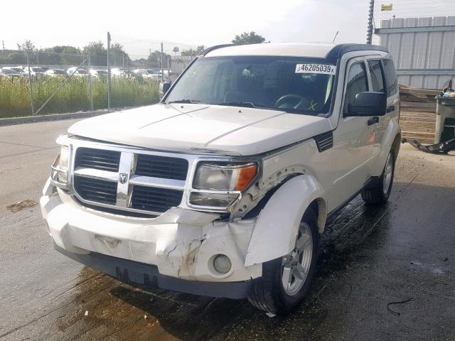 1D8GU58K68W219349 - 2008 DODGE NITRO SLT WHITE photo 2