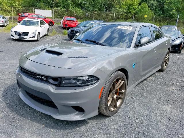 2C3CDXL93KH526243 - 2019 DODGE CHARGER SR GRAY photo 2