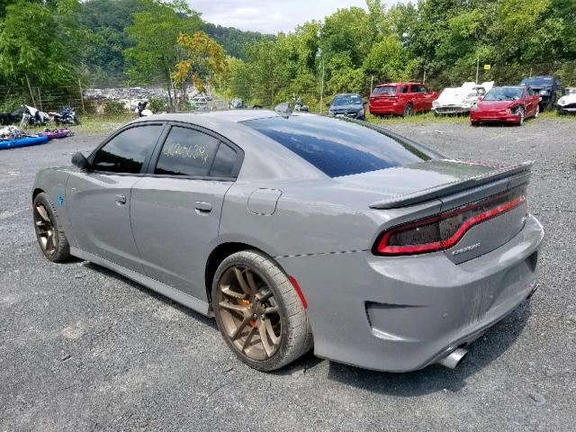 2C3CDXL93KH526243 - 2019 DODGE CHARGER SR GRAY photo 3