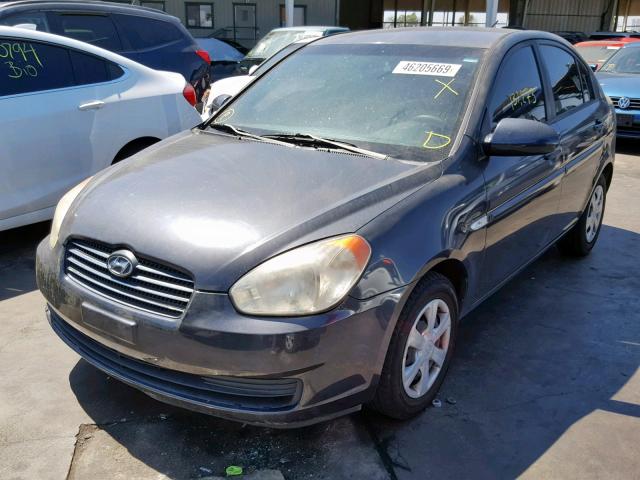 KMHCN46C47U085575 - 2007 HYUNDAI ACCENT GLS GRAY photo 2