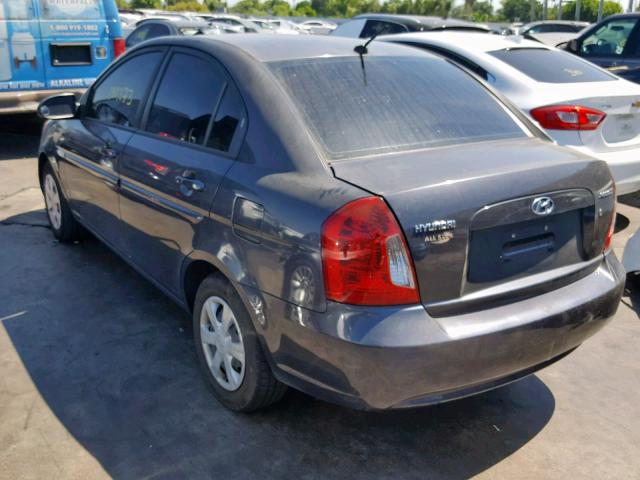 KMHCN46C47U085575 - 2007 HYUNDAI ACCENT GLS GRAY photo 3