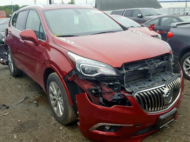 LRBFX2SA9JD083721 - 2018 BUICK ENVISION E RED photo 1