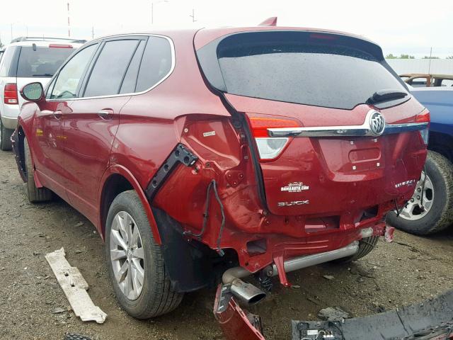 LRBFX2SA9JD083721 - 2018 BUICK ENVISION E RED photo 3