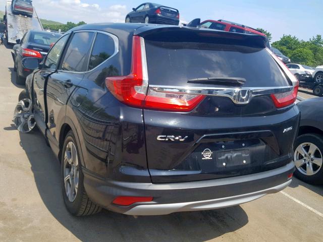 2HKRW2H88HH600808 - 2017 HONDA CR-V EXL BLACK photo 3