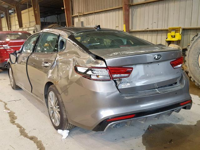 5XXGV4L2XGG109983 - 2016 KIA OPTIMA SXL GRAY photo 3