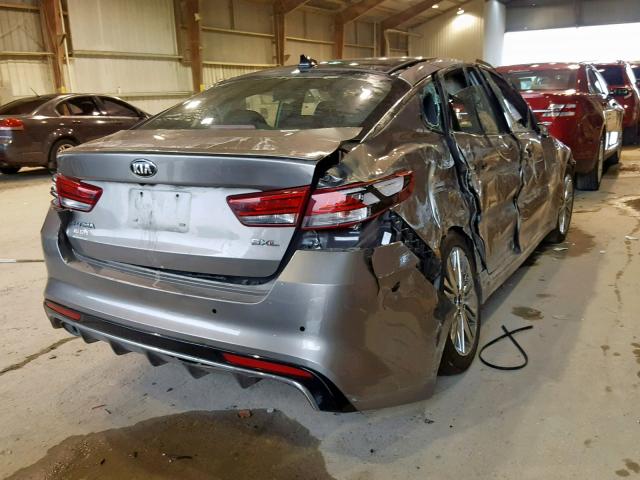 5XXGV4L2XGG109983 - 2016 KIA OPTIMA SXL GRAY photo 4