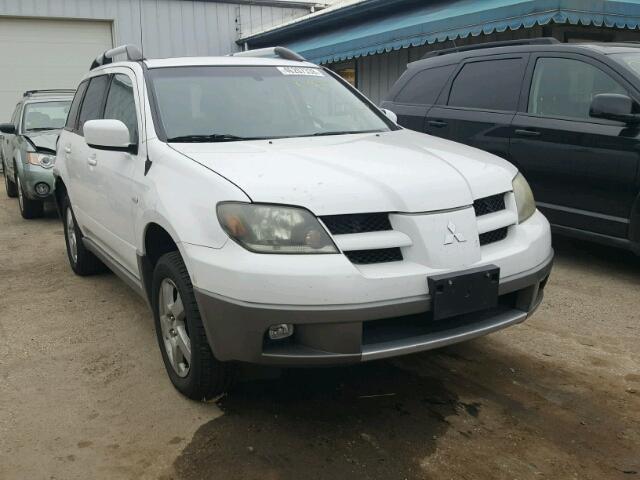 JA4LZ41G73U069765 - 2003 MITSUBISHI OUTLANDER WHITE photo 1