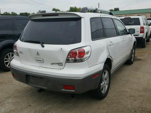 JA4LZ41G73U069765 - 2003 MITSUBISHI OUTLANDER WHITE photo 4