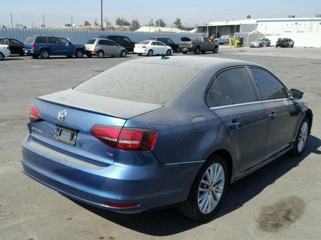 3VWL17AJ2GM384362 - 2016 VOLKSWAGEN JETTA SEL BLUE photo 4