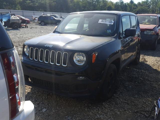 ZACCJAAT3FPB45920 - 2015 JEEP RENEGADE S BLACK photo 2