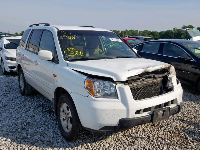 5FNYF28288B001476 - 2008 HONDA PILOT VP WHITE photo 1