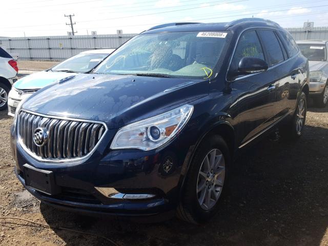 5GAKRAKD7GJ336481 - 2016 BUICK ENCLAVE BLUE photo 2