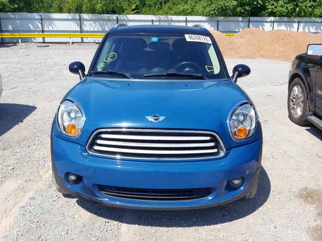 WMWZB3C50BWM29100 - 2011 MINI COOPER COU BLUE photo 9