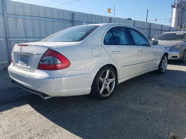 WDBUF56X29B373932 - 2009 MERCEDES-BENZ E 350 WHITE photo 4