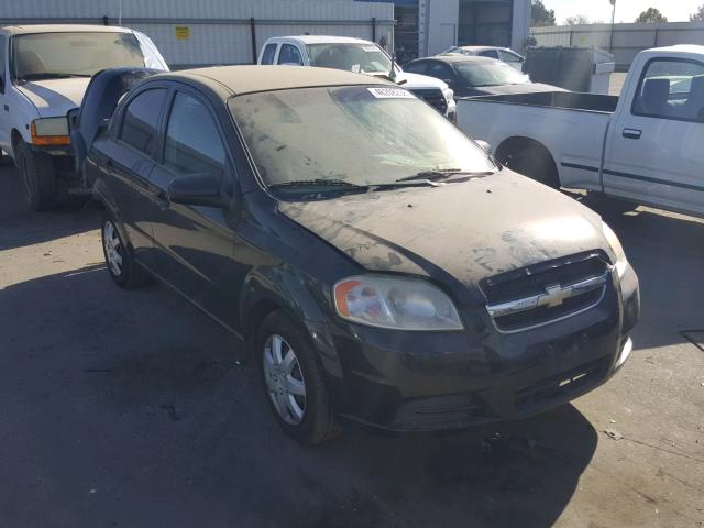 KL1TD5DE5AB070756 - 2010 CHEVROLET AVEO LS BLACK photo 1