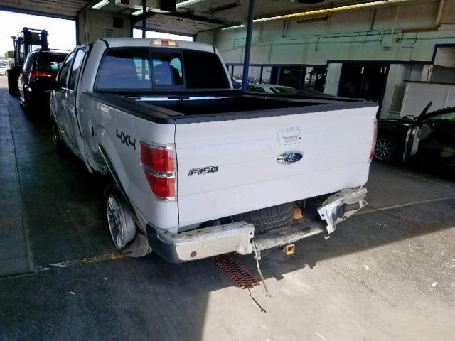 1FTFW1ET8CFC59256 - 2012 FORD F150 SUPER WHITE photo 3