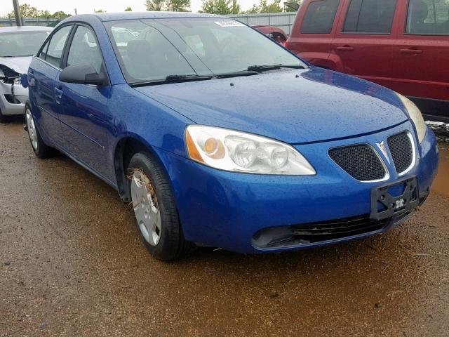 1G2ZF58B674171058 - 2007 PONTIAC G6 VALUE L BLUE photo 1