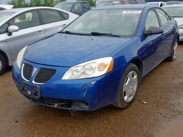 1G2ZF58B674171058 - 2007 PONTIAC G6 VALUE L BLUE photo 2