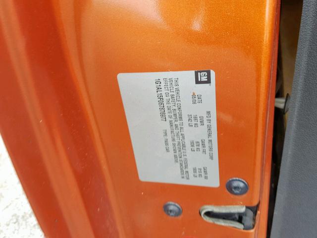 1G1AL15F067876977 - 2006 CHEVROLET COBALT LT ORANGE photo 10