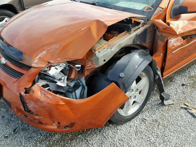 1G1AL15F067876977 - 2006 CHEVROLET COBALT LT ORANGE photo 9