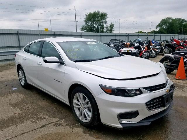 1G1ZE5ST9HF101259 - 2017 CHEVROLET MALIBU LT WHITE photo 1