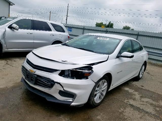 1G1ZE5ST9HF101259 - 2017 CHEVROLET MALIBU LT WHITE photo 2