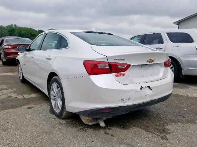 1G1ZE5ST9HF101259 - 2017 CHEVROLET MALIBU LT WHITE photo 3