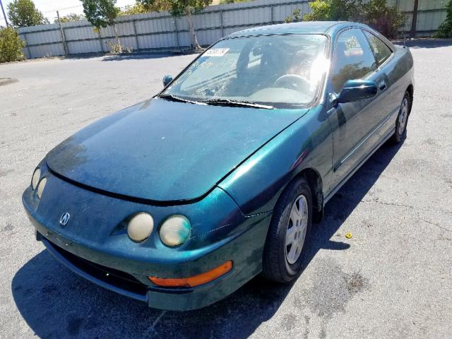 JH4DC4454WS007227 - 1998 ACURA INTEGRA LS GREEN photo 2