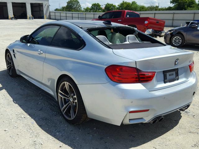 WBS3R9C5XFK334086 - 2015 BMW M4 SILVER photo 3