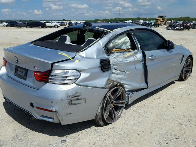 WBS3R9C5XFK334086 - 2015 BMW M4 SILVER photo 4